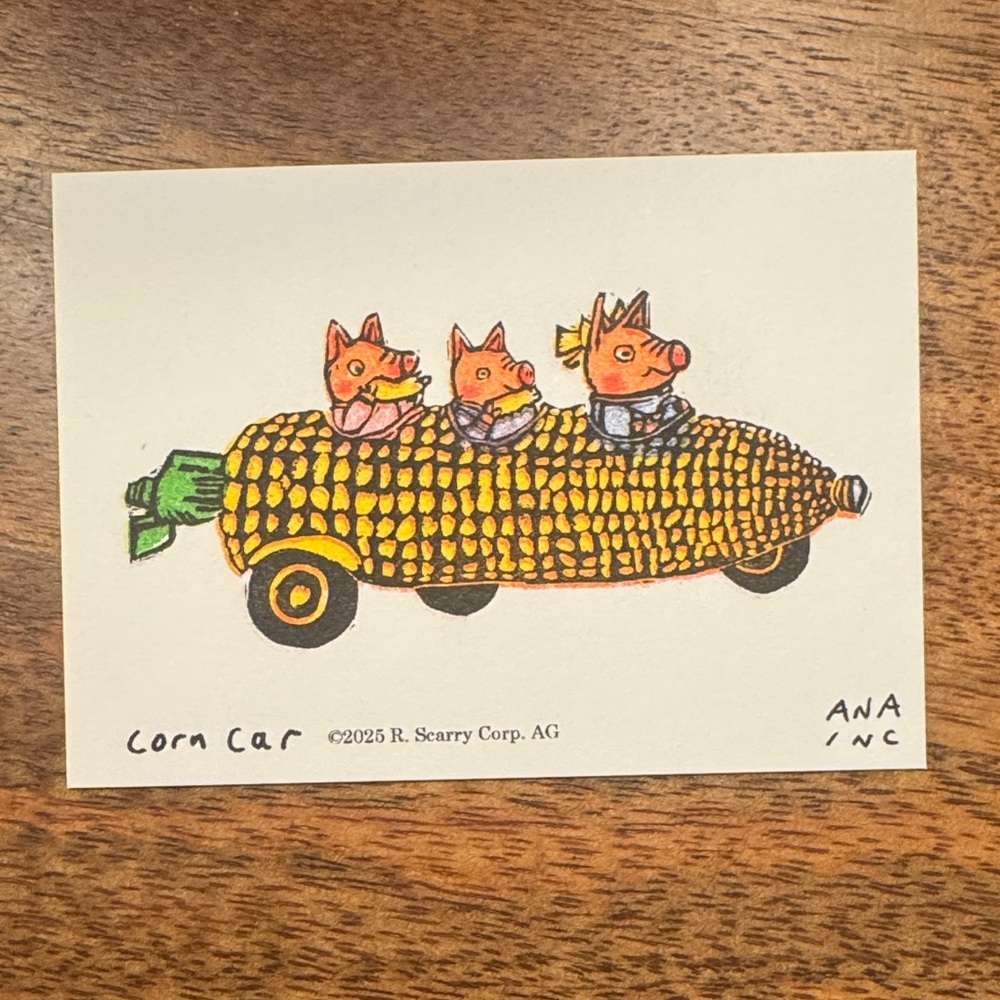 Inciardi Mini Print Richard Scarry Corn Car